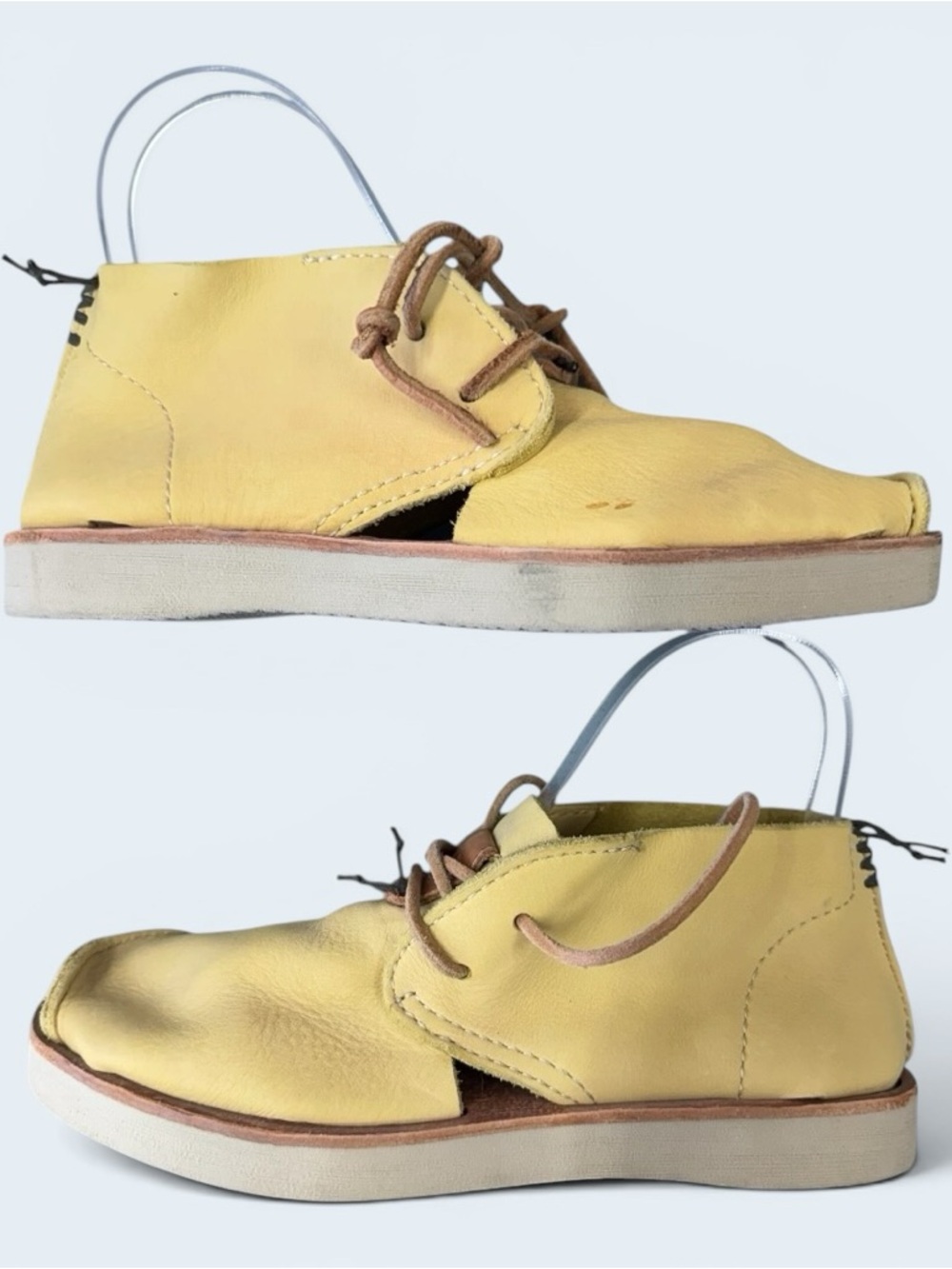 Satorisan yellow leather cutout chukka boots Size 37 - Picture 2 of 11